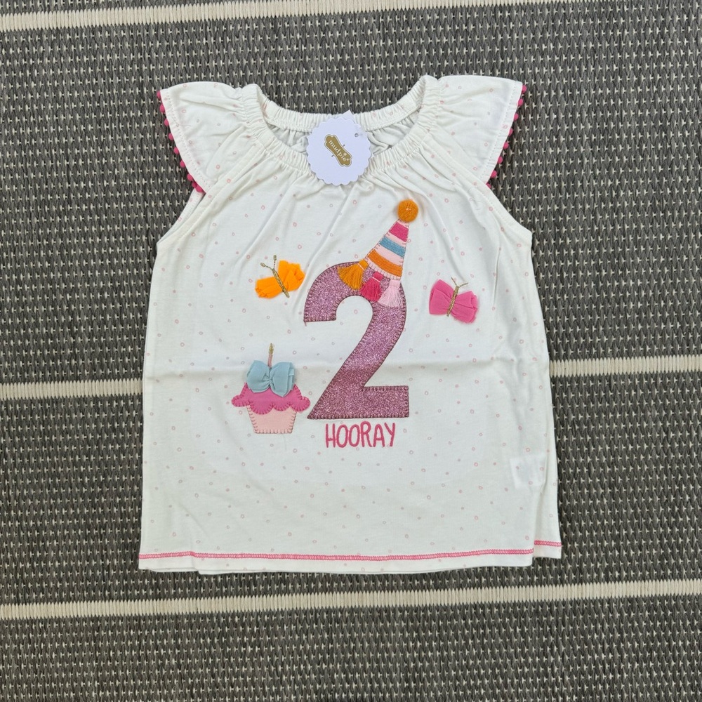 Second Birthday TWO Tee, 24M / 2T